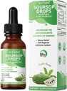 Soursop Graviola Flüssigkeitstropfen mit Sea Moss & Elderberry für Zellunterstützung, Immunität, Lebergesundheit und Schlafhilfe - Organisch, Zucker/Glutenfrei, natürliche Geschmack, 2 Fl Oz