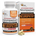 Platin-Gesundheit Alpha-Liponsäure für Neuropathie Nerve Schmerzen Unterstützung, Ergänzung, B Vitamine, L Arginin, Alle natürlichen maximalen Stärke Neuropaquell für Unglück in Füße, Hand, Zehen, 120 Kapseln, 800mg
