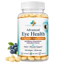 Total Eye Complex - Lutein + Bilberry + Zeaxanthin + Citrus Bioflavonoids - Ultra Vision Support Supplement für gesunde Augen 120 Softgels, 60 Tage Versorgung