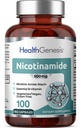 B-3 Nicotinamid 500 mg 100 Vcaps - Nicotinic Amide Niacin Natural Flush-Free Vitamin Formula - Unterstützt Hautzellgesundheit