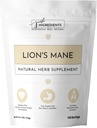 JUST INGREDIENTS Bio Lion's Mane Powder | 100 Servierungen | 100% Organic & Vegan Supplement | Reich an Nährstoffen für allgemeine Wellness | Keine künstlichen Zusatzstoffe