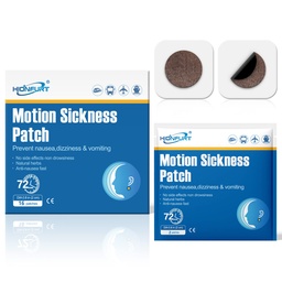 Hionfurt 16ct Motion Sickness Patches – Sea Sickness Patches for Cruise, Car, Airplane, and Other Travel – Non-Drowsy, Effective, Lasts 72 Hours