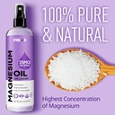 Fidus 100% reines Magnesium Öl Spray mit Lavender - Big 8 fl oz Topical Magnesium Chloride für Füße, Organisches natürliches Magnesium Spray aus antiken Zechstein Sieben Meeresboden Mineralien