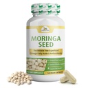 Bio Veda Moringa Seed Capsules - 100% reine Bio Moringa Oleifera Seed Powder & Moringa Oil Omega 3 & 6, The Miracle Tree Antioxidantien, Vitamine - Energie & Fokus Boost für Männer & Frauen, 120 ct