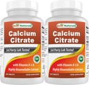 Migliore Citrato di calcio naturale con vitamina D-3 240 compresse (240 conteggio (pacchetto di 2))