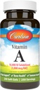 Carlson - Vitamin A Solubilized, 10000 IU (3000 mcg RAE), Wasserlöslichkeit, Vision Health, 250 Softgels