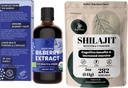 Dschungel-Pulver Bio-Wild Bilberry-Extrakt für Augen Bilberry-Ergänzung für Augen, Shilajit-Pulver für Männer 10:1 Extrakt Immununterstützung Energie-Ergänzung