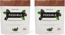 Protein Powder Chocolate Cacao - 20g Vegan, pflanzliche Proteinmischung - Non-GMO, Non-Dairy, Glutenfrei - 3,5g BCAAs - 9 Essential Amino Acids - 30-Day Supply - 2 Bag, 30 Portionen
