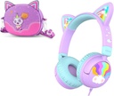iClever Wired Kinder Kopfhörer Cat Ear Meow Lollipop & Kopfhörer Gehäuse Bundles