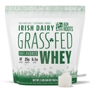 AGN Roots Grass Fed Whey Protein Powder Isolate - Unflavored - Unsweetened - Certified Gesamtes Leben auf Weide - Eine grünere Welt - ASPCA eingetragene Markenliste - Informed-Sport - 3lbs