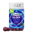 OLLY Extra Strength Sleep Gummy 5 mg Melatonin, L-Theanin, Kamille, Zitronenbalsamextrakte, Schlafmittel, BlackBerry Flavor - 90 Count
