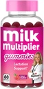 Dr. Stephanie's Milk Multiplier Lactation Support Gummis - Fenugreek Free Breastfeeding Supplement for Milk Supply Erhöhe - mit Milchdistel, Fennel Seed, Alfafa - Postpartum & Nursing Essentials
