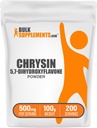 BulkSupplements.com Chrysin Powder - 5,7-Dihydroxyflavon, Chrysin Supplement, Antioxidantien Supplement - Glutenfrei, 500mg pro Servierung, 100g (3,5 oz) (Pack von 1)