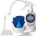 Ear Wax Removal Tool von Tilcare - Ohr Bewässerungssystem für Erwachsene & Kinder - Perfect Ear Cleaning Kit - Enthält Basin, Syringe, Curette Kit, Handtuch und 30 Einweg-Tipps