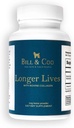 BILL & COO Longer Lives Fiber Supplement mit Bovine Collagen Peptide & Beetroot Pulver für Hunde - Fördert Verdauungs-, Herz- und Leberunterstützung - Dog Joints Supplement Formula - 90g