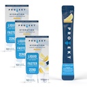 PROTEKT Elektrolyt-Packets für Erholung & Hydration | Organic & Sugar-Free Elektrolyt-Getränke | Funktioniert schneller als Pulver-Getränk | On-The-Go Liquid Hydration Drink | Lemonade, 30 Pack