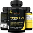 Flaxseed Oil Capsules - 1000 mg - 120 Vegan Weichgele - hoch in Omega 3, 6, 9 - Kaltgepresste Flachs Seed Formel - 4 Monate Versorgung - von NextGenU