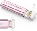 Zannaki Aluminium 7 Tage Wöchentliche Pille Organizer, Portable Travel Pille Case mit Dreischicht-Siegel, große Kapazität niedliche tägliche Pille Box, Pillenhalter Container für Vitamine, Pillen, Ergänzungen und Medikamente