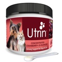NUSENTIA UTRIN - Urinärer Support für Katzen & Hunde - Dual-Action Cranberry & D-Mannose - für natürliche Blasengesundheit, Inkontinenz und wiederkehrende UTI, 60 Servierungen