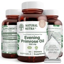 Natürliche Nutra Abend Primrose Öl Ergänzung von Fettsäure, Nerve Gesundheit, hilft Haut Blemishes, Balance Körper Sekrete, Förderung Herz Gesundheit, Haut Clarity, 500 mg, 90 Softgels