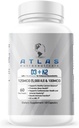Atlas Nutraceuticals-Vitamin D3+K2- Vitamin D3 5000IU Plus K2, 2 in 1 Formel, MK7 Vitamin K2, 60 Kapseln, Immun Vitamin Complex