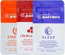 Energy Patches Variety Pack - Wellness Patch mit Energie, b12, Koffein und anderen natürlichen Inhaltsstoffen für Fokus, Sein Awake, topische Patches