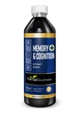 Herbal Goodness Memory and Cognition Liquid Extract 12oz - Unterstützt psychische Klarheit, Energie & Immune Funktion - Organische natürliche Ergänzung mit Ginkgo, Sage & Lion's Mane - 23 Servietten