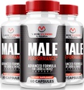 (3 Pack) Virilwood Kapseln für Männer, offizielle Viril Holz Pillen 1200 mg, Alle natürlichen männlichen Formel, um langfristige Leistung und allgemeine Gesundheit zu unterstützen, Premium Multivitamins Review (180 Kapseln)