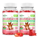Kinder Magnesium Glycinate Gummis, Magnesium Supplement mit L-Theanin, Vitamin B6, D3 für Kinder & Erwachsene, ruhiges Magnesium für Schlafentspannung,Brain,Bones,Sugar Free Strawberry 120ct