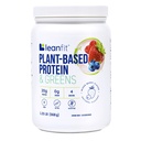 LeanFit Pflanzenbasiertes Protein & Grüns, Natürliche Berry, 20g Protein, 19 Portionen, 1,25 Pfund Tub
