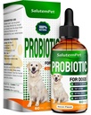 Probiotics for Dogs | Liquid Probiotics for Dogs and Puppies | Prebiotic & Digestive Enzymes | Gut Flora Support and Digestive Care | Bacon Taste | 2 Oz