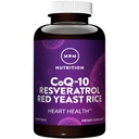 MRM Nutrition CoQ-10 Resveratrol Red Yeast Rice | Unterstützt Herz- und Herzgesundheit | Glutenfrei | Non-GMO | 30 Softgels