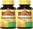 Natur Made Magnesium (Oxide) 250 mg, 100 Tabletten (2 Flaschen)