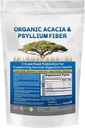 Acacia & Psyllium Husk Fiber Powder 2 Organische LWL-Digestive Restauration Gut Nährstoffe. Bio Psyllium Husk & Organic Acacia Powder IBS, Leaky Gut 1.5 Ibs (24oz)