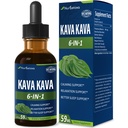Kava Kava Root Extract Drops für Berechnung & Entspannung Unterstützung, Natürliche Kräutermischung Tincture Supplement für bessere Schlafunterstützung mit Valerian Root, Zitronenbalm und Kamille. 2 Unzen