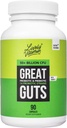 LIVELY VITAMIN CO. Great Guts Probiotic 50 Billion CFU Probiotic - Balance Gut Microbiome, GI Tract, Entzündung, Verdauung, Reflux, Upset Stomach, & Durchfall - 90 Caps