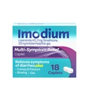 Imodium Multi-Symptom Relief Caplets, Loperamid Hydrochlorid & Simethicone Anti-Diarrheal Medizin für das Relief von Durchfall, Gas, Bloating, Cramps & Druck, HSA/FSA Eligible, 18 ct