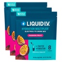 Liquid I.V.® Hydration Multiplikator - Passionsfrucht | Elektrolytische Pulver-Getränkmischung | 3 Packung (48 Portionen)