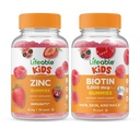 Lebensfähige Zink Kids + Biotin Kids, Gummie Bundle - Große Verkostung, Vitamin-Ergänzung, Glutenfrei, GMO frei, Kaugummi