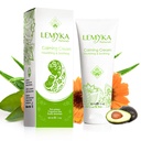 Natürliche Eczema-Creme, Itch Relief für Atopische Dermatitis, Beruhigend & Intensiv Feuchtigkeitsspendend, Trocken gekrackte Hautbalsam, Anti Itch Salbe, 10X Organische Aloe vera, Ceramide, LEMYKA, 2OZ