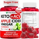 Keto ACV Gummies Advanced Weight Loss - Sugar Free ACV Keto Gummies - Gummy Supplement für Damen und Herren - Detox - Apfelessig - Apple Flavor