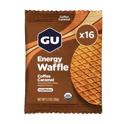 GU Energy Stroopwafel Caramel Coffee Sports Nutrition Waffel, Koffein eingeschlossen, und Kosher Dairy, On-The-Go Energie für jedes Training, 16 Zähler