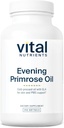 Vital Nährstoffe Abend Primrose Öl 1000mg | Primrose Ergänzung für Frauen | GLA Omega-6 Fettsäuren für Haut und PMS Unterstützung* | Gluten, Dairy, Soy Free | Non-GMO | 250 Softgels