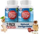 Vertigo Relief Produkt & Non‐Drowsy Motion Sickness Pillen: Übelkeit und Dizziness, Ginger & Grape Seed Formel, Innere Ear Balance, Auto, Cruise & Travel Essential, Stomach Support (80 Count – Paket von 2)