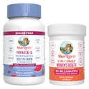 MaryRuth Organics Prenatal Postnatal Multivitamin Gummies (Strawberry) & Women's 3-in-1 Daily Probiotic Capsules | Clean Label Project Verified® | Stilling & Gut Health | Vegan, Non-GMO