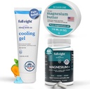 Wellness: Magnesium+ 500 MG 60 Caps, Magnesium Body Butter 4oz & Cooling Gel 4oz – Unterstützung Schlaf, Muskeln und Komfort Natürlich