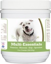 Gesunde Rassen Pit Bull, Weiß, Multi-Essentials Pulver für Hunde - eine ideale Ergänzung von Vitaminen, Mineralien und Antioxidantien für Ihren Hund - 8 oz