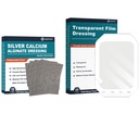 Silber Calcium Alginat Dressing (4''x4''' 10pcs) +Transparent Film Dressing (6" x 8" 20Pcs)