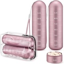 [2 Pack] Zannaki Metal Travel Pill Organizer, Portable Waterproof Weekly Pill Box, Große Aluminiumlegierung Pillen Fall Container, BPA Kostenlose 7 Tage tägliche Medizin Organizer Halter für Vitamin, Supplement