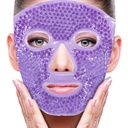 ZNÖCUETÖD Face Eye Mask Ice Pack zur Reduzierung von Puffiness, Taschen unter Augen, Puffy Dark Circles, Migraine,Hot/Cold Pack mit Soft Puffiness Backing (Purple #22)